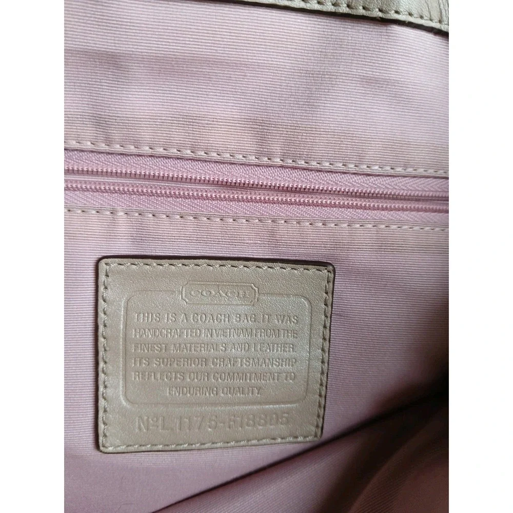 Coach Purse Soho Ashley Sateen Snaphead Tote Bag Designer K1175 F18805 - Picture 14 of 16